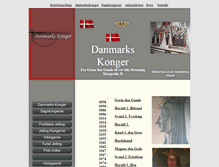Tablet Screenshot of danmarkskonger.dk